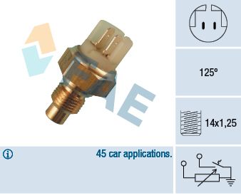 FAE 34040 Sensor, coolant temperature