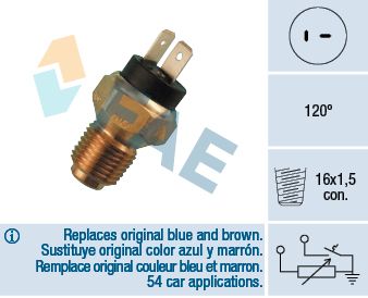 FAE 34060 Sensor, coolant temperature