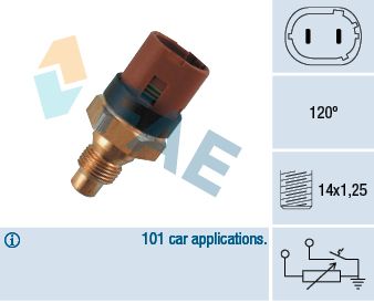 FAE 34100 Sensor, coolant temperature