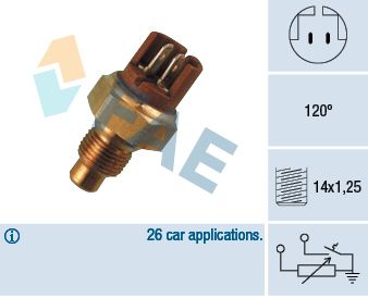 FAE 34130 Sensor, coolant temperature