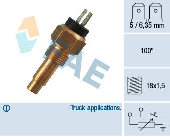 FAE 34190 Sensor, coolant temperature