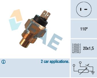 FAE 34270 Sensor, coolant temperature