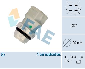FAE 34321 Sensor, coolant temperature