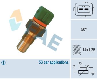 FAE 34400 Sensor, coolant temperature