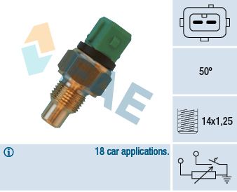 FAE 34430 Sensor, coolant temperature