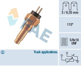 FAE 34480 Sensor, coolant temperature