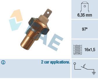 FAE 35010 Temperature Switch, coolant warning lamp