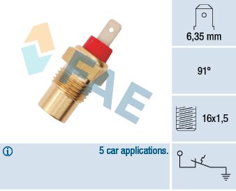 Temperature Switch, coolant warning lamp FAE 35101