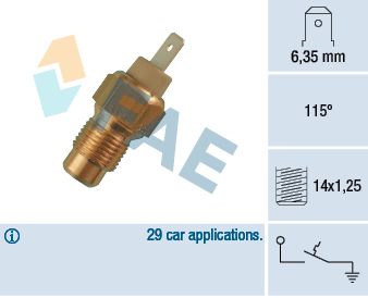 Temperature Switch, coolant warning lamp FAE 35200