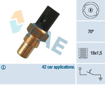 FAE 35280 Temperature Switch, coolant warning lamp