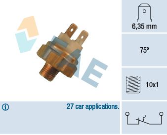 Temperature Switch, coolant warning lamp FAE 35450