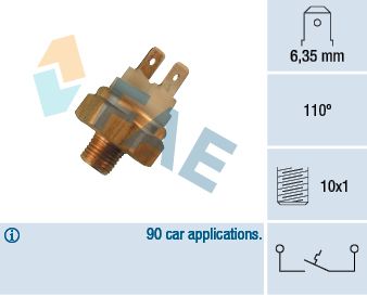 FAE 35480 Temperature Switch, coolant warning lamp