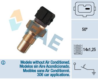 Temperature Switch, coolant warning lamp FAE 35550