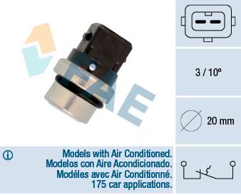 Temperature Switch, coolant warning lamp FAE 35650