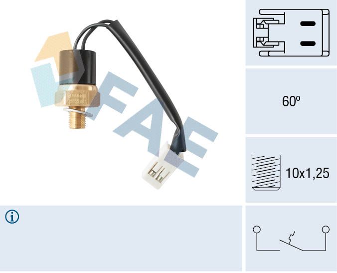 FAE 35855 Temperature Switch, coolant warning lamp