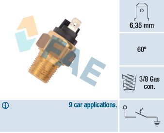 FAE 35960 Temperature Switch, coolant warning lamp