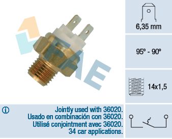 FAE 36010 Temperature Switch, radiator fan