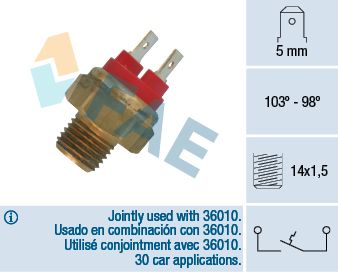 FAE 36020 Temperature Switch, radiator fan