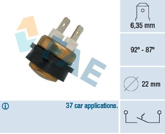 FAE 36070 Temperature Switch, radiator fan