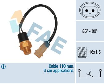 Temperature Switch, radiator fan FAE 36110