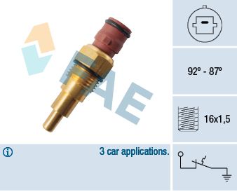 Temperature Switch, radiator fan FAE 36130