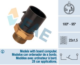 FAE 36180 Temperature Switch, radiator fan