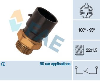 Temperature Switch, radiator fan FAE 36190