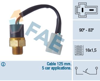 FAE 36360 Temperature Switch, radiator fan