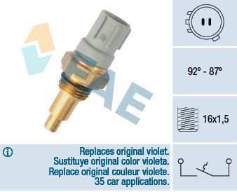 Temperature Switch, radiator fan FAE 36390