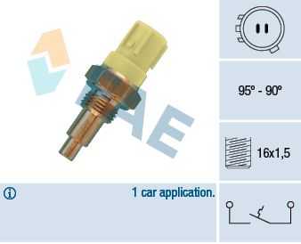 Temperature Switch, radiator fan FAE 36410