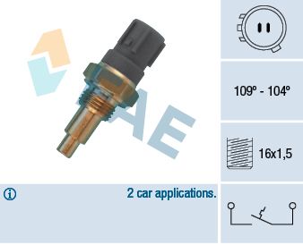 Temperature Switch, radiator fan FAE 36430
