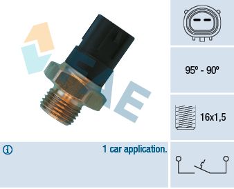 Temperature Switch, radiator fan FAE 36490