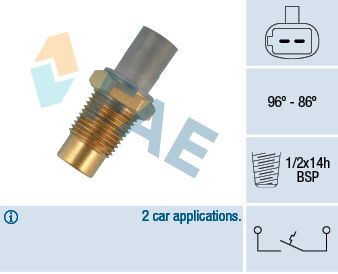 FAE 36498 Temperature Switch, radiator fan