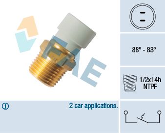 Temperature Switch, radiator fan FAE 36499