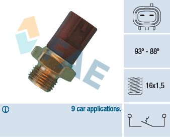 FAE 36510 Temperature Switch, radiator fan