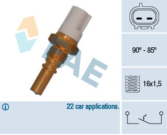 FAE 36545 Temperature Switch, radiator fan
