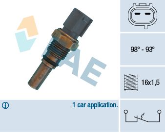 Temperature Switch, radiator fan FAE 36550