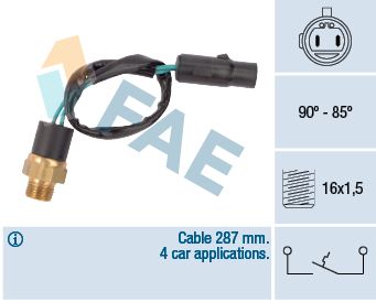 Temperature Switch, radiator fan FAE 36620