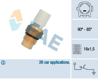 Temperature Switch, radiator fan FAE 36710