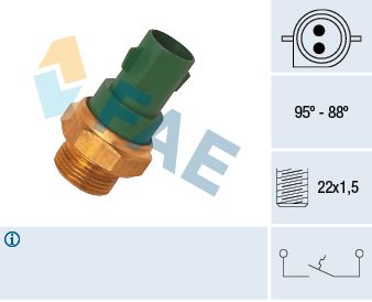 FAE 37240 Temperature Switch, radiator fan