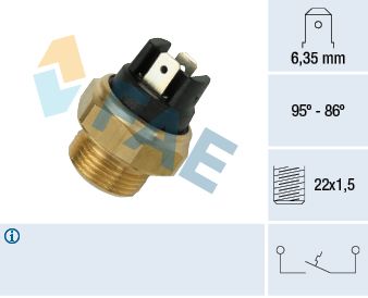 Temperature Switch, radiator fan FAE 37330