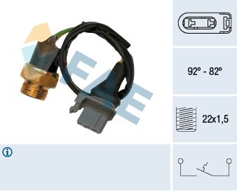 Temperature Switch, radiator fan FAE 37510