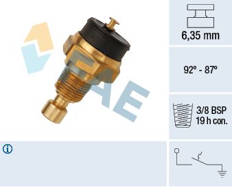 Temperature Switch, radiator fan FAE 37650