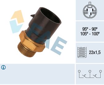 FAE 38020 Temperature Switch, radiator fan