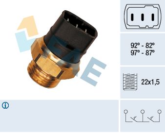 Temperature Switch, radiator fan FAE 38150