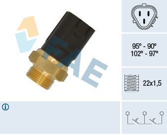 FAE 38185 Temperature Switch, radiator fan