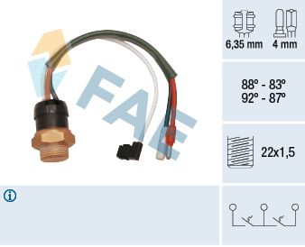 Temperature Switch, radiator fan FAE 38190