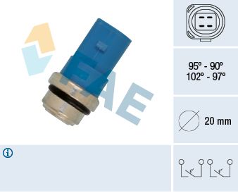 FAE 38391 Temperature Switch, radiator fan