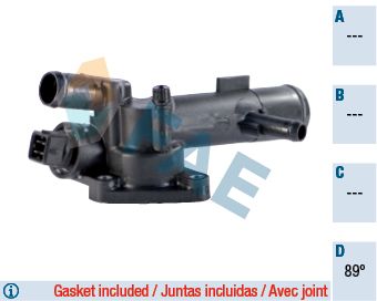 Thermostat, coolant FAE 5350589