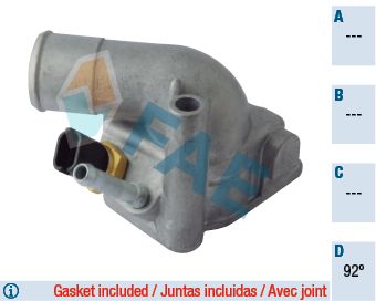 Thermostat, coolant FAE 5351792